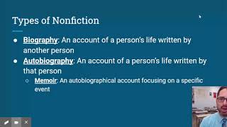 Mr. E in 3+: Nonfiction: Types and Purposes