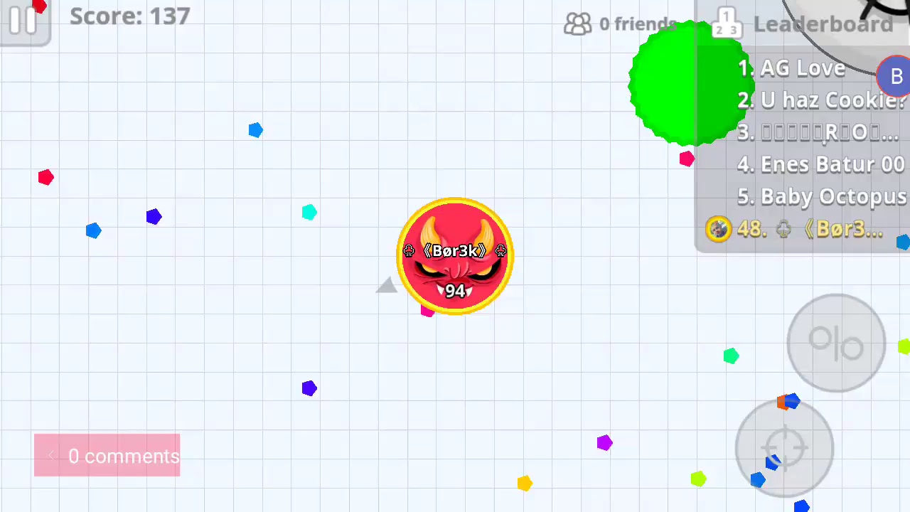 we're playing agar.io code:9VXWFT
