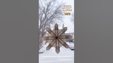 Magical Origami Snowflakes #christmasdecor #christmascrafts #origami #paperart  #papercraft