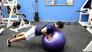 Physioball Push-ups
