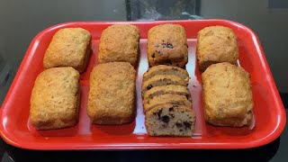 Mini Banana Bread  in Four different types