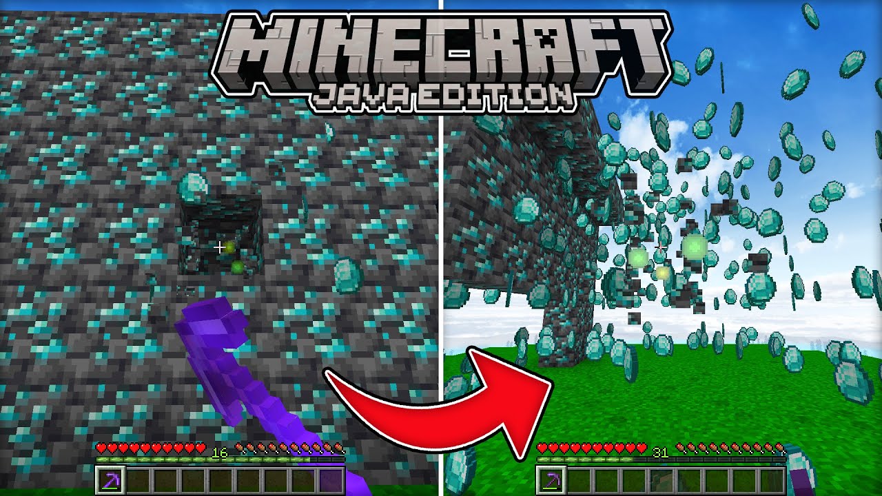 Vein miner datapack for minecraft minecraft java 1 19 1 20 youtube