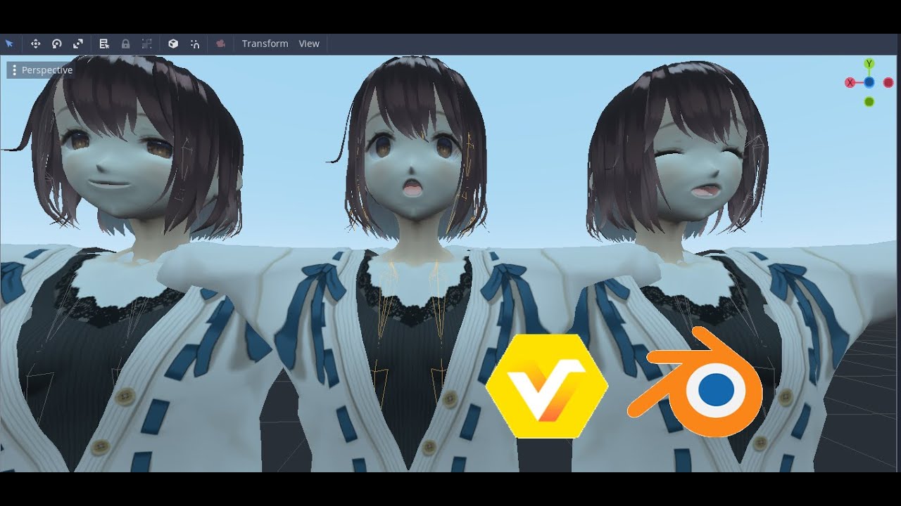 Vroid to Godot Facial Keys Animations Tutorial YouTube