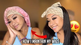 WIG MAINTENANCE: HOW I KEEP UP WITH MY FRONTAL WIG INSTALLS💇🏽‍♀️