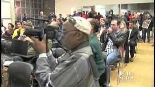 Police drone demo leads to shouting match with residents