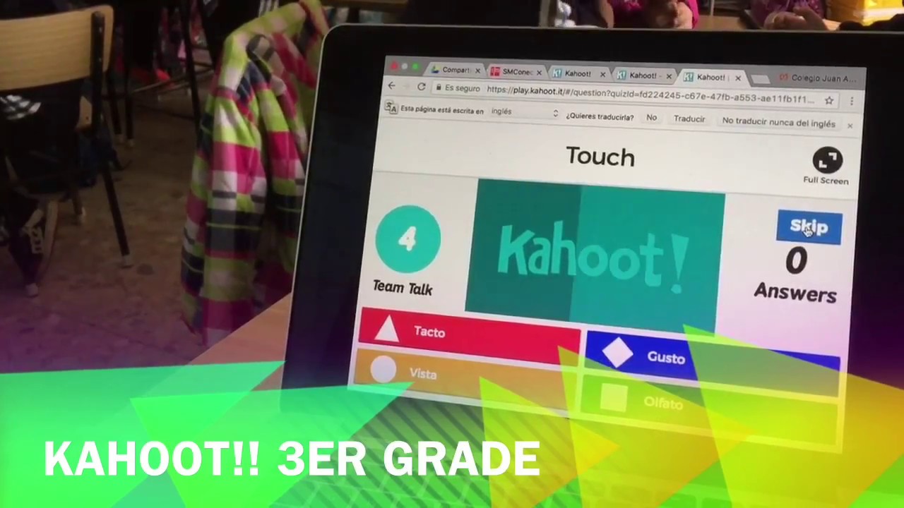 Kahoot 3rd grade primary school the senses gamificaci n youtube