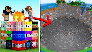 TESTEI TNT ATÉ BUGAR MEU MINECRAFT