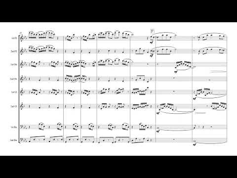 風のとおり道-映画「となりのトトロ」より【木管八重奏】 (『となりのトトロ』挿入歌、スコア・パート譜) - 久石譲