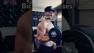 3 MUST DO Bicep Exercises 💪🏻 #bicepsworkout #bicepday #armsday #gym #fit #trainertips
