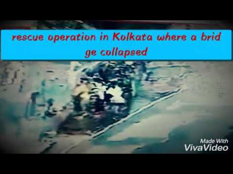 A bridge (flyover) collapsed in Kolkata barabazar ganesh talkies Rescue ...