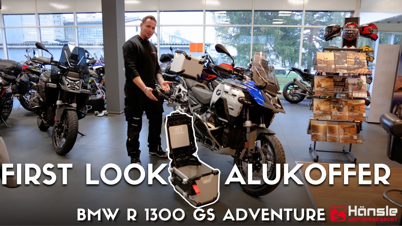 Alukoffer BMW R 1300 GS Adventure - first look. Koffer und Topcase in schwarz und silber