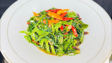 CARA TUMIS KANGKUNG TETAP HIJAU ENAK DAN MUDAH!! TUMIS KANGKUNG ALA RESTORAN