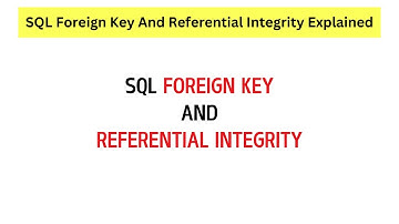 SQL Foreign Key and Referential Integrity Explained Using Simple Example!