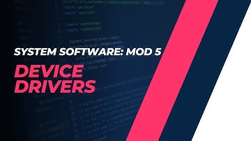 Device Drivers: Block, Character, Terminal and STREAMS | CST305 | SS MODULE 5 |KTU|Anna Thomas|SJCET