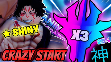 (x3 Monarchs) The *LUCKIEST* Start EVER... | Anime Vanguards Noob to Pro