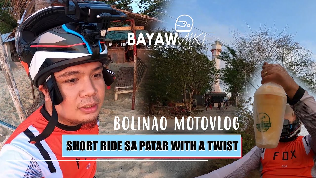 SHORT RIDE SA PATAR BEACH WITH A TWIST | BOLINAO MOTOVLOG | HONDA SUPRA GTR150