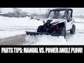 PARTS TIPS: POWER ANGLE VS. MANUAL ANGLE PLOW