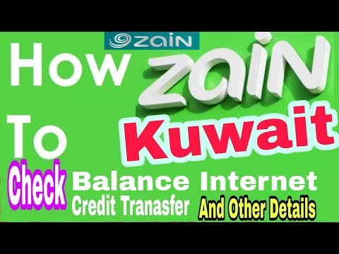 Zain Kuwait | How to Check Internet Balance And Talk Time,  Credit Transfer | All Details Zain Sim