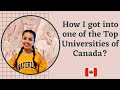 How to get into Top University in CANADA? | This is how I got admission as an international student.