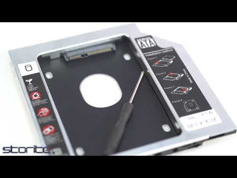 Storite Upgraded Version SATA Optical UltraBay 2nd Hard Drive Caddy with SSD or HDD