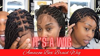 KNOTLESS BRAID WIG| REALISTIC AMAZON WIG| WIG REVIEW AND INSTALL