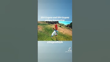 SS4 Gogeta and SS4Gogeta unique interaction #dragonball #dragonballz #dragonballsparkingzero #shorts