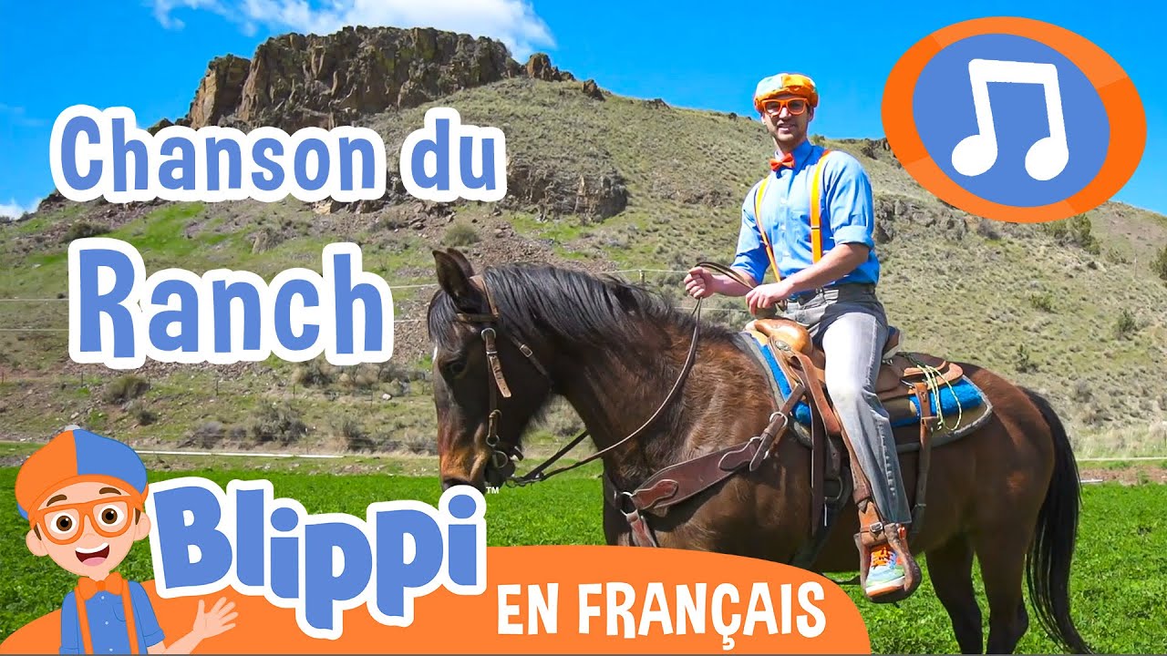 Dans le ranch | 🎵Blippi en Français - Chansons pour enfants - YouTube