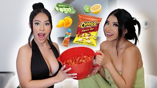 MAKING THE BEST HOT CHEETO SALAD!! (MUST TRY)