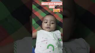 Mom and Raheel's video shoot deal😃#baby #baby_boy #newborn #funny_baby