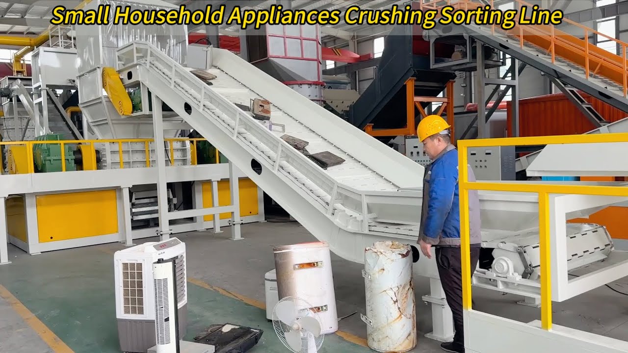 Crushing and Sorting Old Home Appliances – Full Recycling Line Demo!