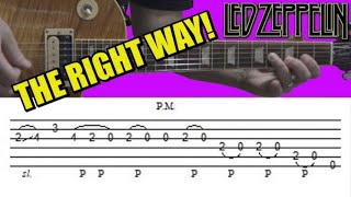 Led Zeppelin - Whole Lotta Love (Guitar Solo) - The RIGHT Way! Guitar Lesson with Tabs!