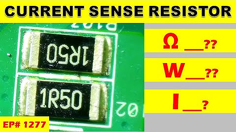 {1277} SMD current sense resistor Current and Power Handing