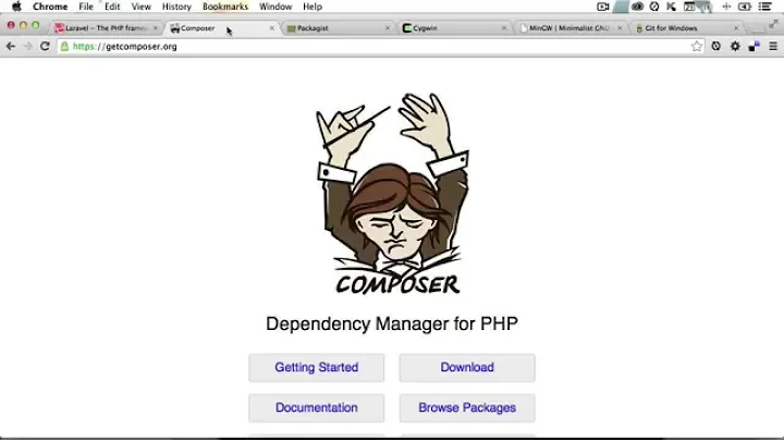 Getting Started With Laravel 4: Installing Composer and a Command Line Tool