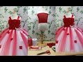 Red & White Flower Girl Tutu Dress Tutorial 0092store