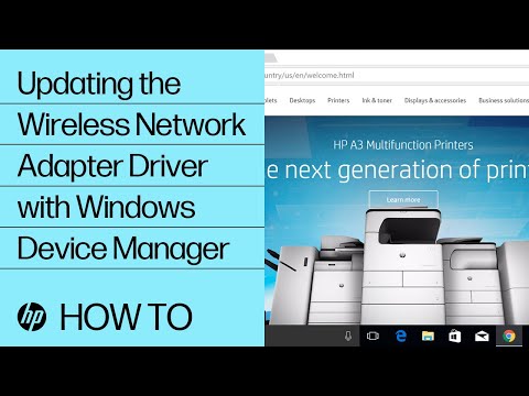 Updating the Wireless Network Adapter Driver with Windows Device Manager | HP Computers | HP Support