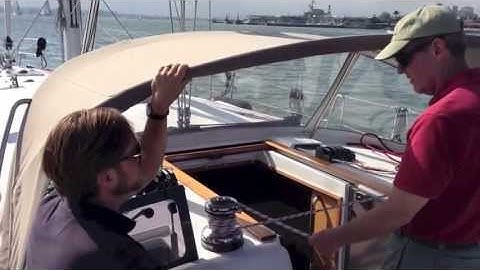 Unfurling your main sail and Jib Sail By Ian Van Tuyl