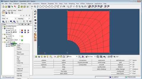 Hypermesh 05   2D Plate   Tension Analysis