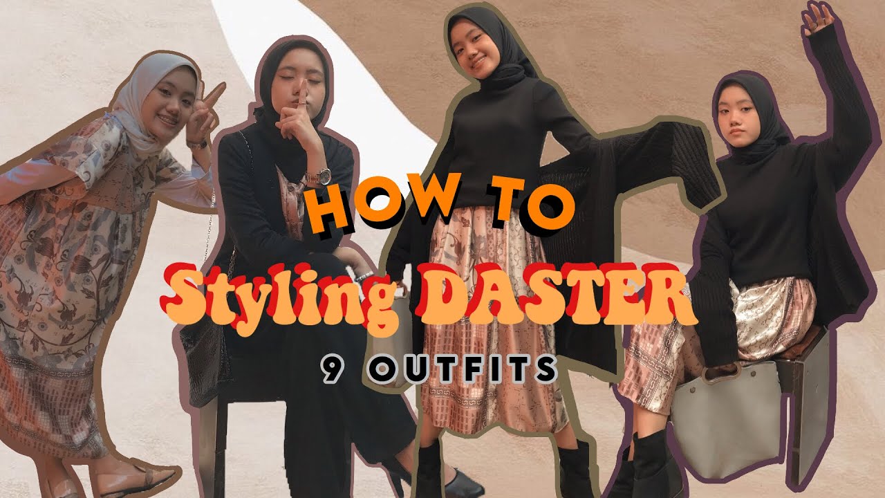 How to Styling DASTER  with Hijab  QUARANTINE HITZ 