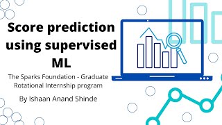 Score Prediction using Linear regression model | Supervised machine Learning