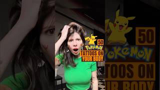 I Tattooed 50 POKEMON on my Body 😱🤡 #funfacts #pokemon #tattoos #368