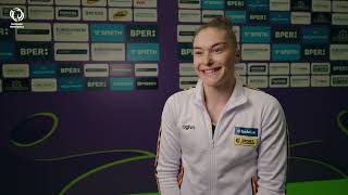 2024 Women's Artistic Europeans - Interview Maellyse BRASSART (BEL) after qualifications