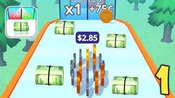 Money Rush - All Levels Gameplay Android, iOS Walkthrough Part 1 Levels 1-11 New Mobile Game