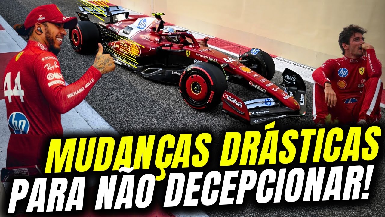 Ferrari PREPARA mudanças RADICAIS no design após GRANDE decepção e 4º LUGAR / F1