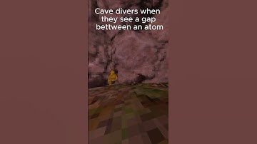 Cave divers when the see a gap between an atom #gorillatag #gtag #shorts #cave #memes #gaming #funny