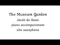 The museum garden  le jardin du museum by jacob de haan  piano accompaniment for alto saxophone