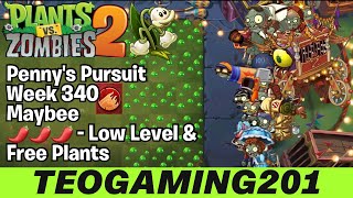 PvZ 2 | Penny's Pursuit | Week 340 Maybee | Level 1-5 & Zomboss | 🌶🌶🌶 (LOW LEVEL)