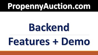 PropennyAuction - backend demo Features