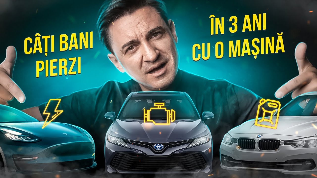 ⁣CÂȚI BANI PIERZI ÎN 3 ANI CU O MAȘINĂ - Benzină⛽Hibridă 🚗 Electrică 🔌
