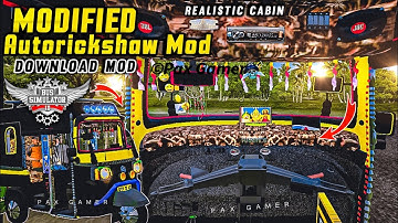 New MODIFIED Autorickshaw Mod RELEASED For Bus Simulator Indonesia || Download Mod || #bussidmods