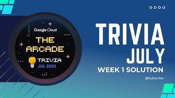 Qwiklabs Trivia July Week 1 || Qwiklabs Arcade Solution || Free Google Swag